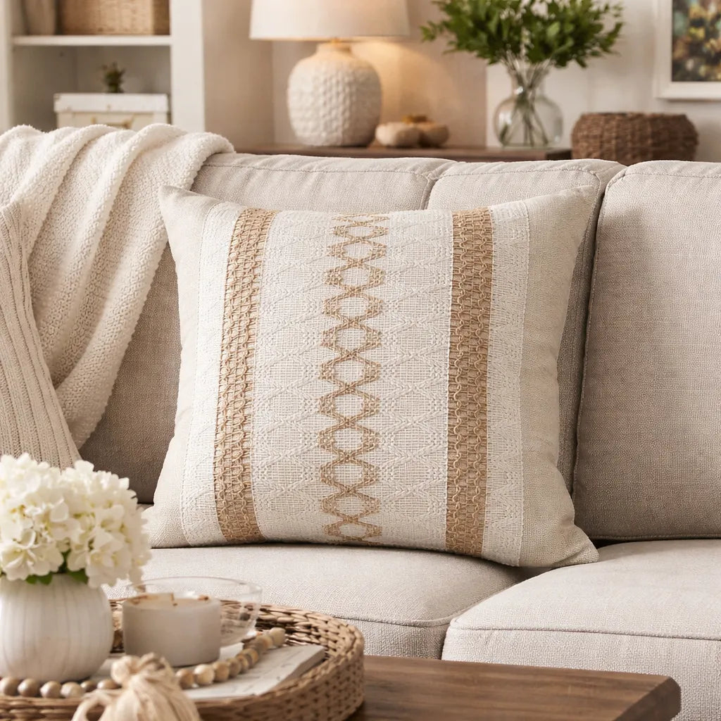 Atelier Ribbonweave Pillow Cover-18x18in