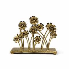 Antique Brass Sculptural Napkin Holder