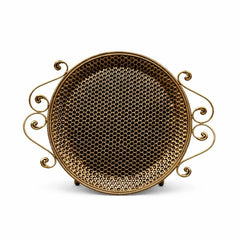 Honeycomb Handled Metal Fruit Tray