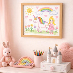 kids art display magnetic frame wall hang or tabletop
